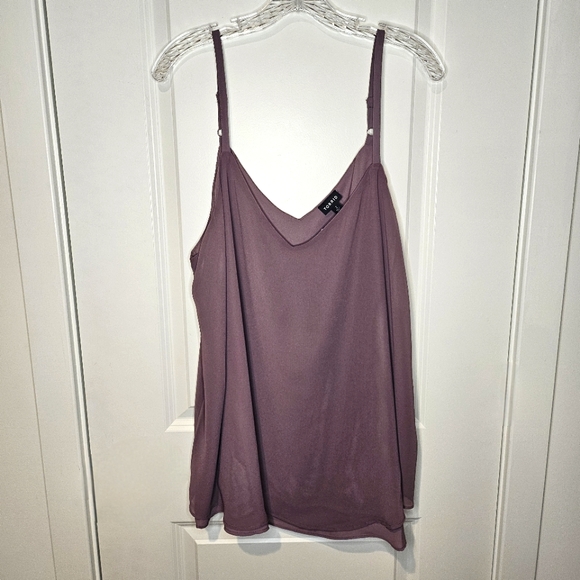 torrid Tops - NWT Torrid Purple Adjustable Strap Relaxed Double Layer Sleeveless Camisole 2X
